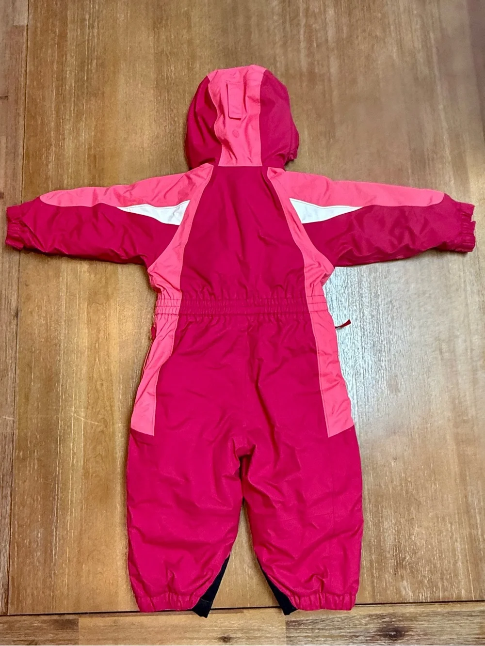 REI Toddler Snowsuit Insulated Pink Double Zip Opening Side Pockets Size 2T